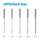 Assorted Home Sewing Machine Needles Craft For Brother Janome Singer Tool 50-200
