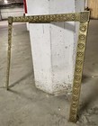 Antique Ornate Floral Victorian Brass Fireplace Surround 31 X 30 5   