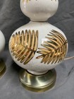Pair Vintage Mid-century Modern Eames Era Ceramic Table Lamps  a40 