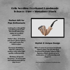 Erik Nording Freehand Handmade Tobaco Pipe     Signature Black