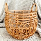 Studio Photography Props Retro Rattan Basket Chair Newborn Posing Bed Backdrops