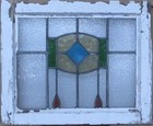 Abstract Old English Leaded Stained Glass Window 20 75  X 17 