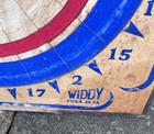 Vintage Widdy Official Wood Dart Board Philadelphia Pa
