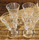 2 Reservoir Absinthe  Pontarlier  Cut Crystal Glasses   set Of 4 