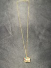 Vtg Avon 1974 Queen s Ransom Treasure Chest Necklace-pill Or Prayer Box  Locket