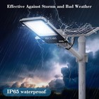 Commercial Solar Street Light Outdoor Dusk To Dawn Lamp Solar Power Flood Lights