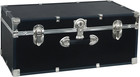 Se   a  d 30  College Dorm Footlocker Trunk Black Lockable Storage Swd5120-10