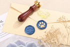 Lovely Dog Paw Wax Seal Stamp   Vintage Sealing Wax Stamp  Great For Embellishme