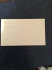 Bill Nyrop Autograph 3x5 Index Card Montreal Canadians Dec 1995 Very Rare 
