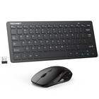 Wireless Keyboard And Mouse Combo  2 4g Mini Cordless Set  Silent Click  1600 Dp