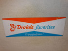 Vintage Antique Original Drake s Favorite Bakery Cake 21  Metal Advertising Sign