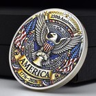 Us 250th Anniversary Medal 1776-2026 Eagle Liberty Bell Patriotic Challenge Coin
