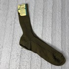 Vintage Official Boy Scouts Of America Socks Green Cotton Size 10 New With Tag