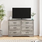 6 Drawer Dresser Bedroom Clothes Storage Organizer Chest Of Drawers Wood Cabinet
