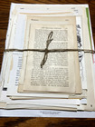 Vintage Lot Old Book 100 Page Ephemera Pack  junk Journal  Paper Craft 1884-1988