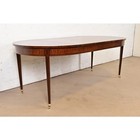 Henredon Federal Banded Mahogany Extension Dining Table  Newly Refinished