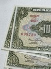 1967 Brazil 1 Centavo Overprint On 10 Cruzeiros P  183b Lot Of 10 Banknotes