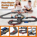 Slot Car Race Track 1 43 Scale For Kids Led Tracks Electric Powered Dual Raci   