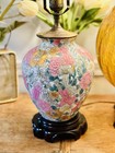 Antique Vintage Chinese Collector  Porcelain Ginger Jar Hand Painted Lamp