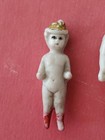 Lot 3 Antique Frozen Charlotte Dolls Hat Bonnet Doll 1 5 -3 
