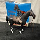 Marx Johnny West Black Thunderbolt Horse  2061b W  Original Box    Accessories