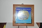 Vintage Molson Light Beer Canada Mirror Sign Geese Man Cave 15  X 15  Wood Frame