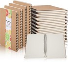 12 Pack Hardback Lined Notepad Notebook A5 Notes Journal Diary School Home Gift
