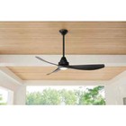 Home Decorators Levanto 52 In  Matte Black Ceiling Fan W  Led   Remote Control