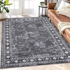 5x7ft Modern Area Rug Washable Rugs Office Carpet Low Pile Non Slip Floor Carpet