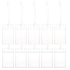  10 Pcs Luggage Label Holder Clear Tags Suitcases Travel Pvc Sleeve