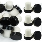 Vibedor 24 Pcs T-shaped Stopper Cork Wine Bottle Stoppers  Reusable Black 