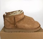 Ugg Classic Ultra Mini Chestnut 1116109 Woman s Size 10 Boots 100  Authentic New