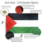 Anley Everstrong Palestine Flag 3x5 Foot Heavy Duty Nylon Embroidered Flags