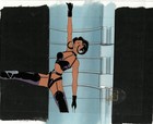 Aeon Flux Original 90s Production Cel Animation Art Liquid Television Reaching