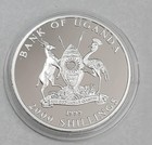 Zebras 1999 Uganda Silver Proof