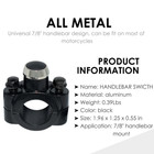 7 8  Aluminum Motorcycle Atv Horn Switch Momentary Button Electric Power Start