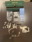 Vintage Singer Sewing Machine Attachments In Original Green Box