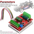 2pcs Dc 6-60v 400w Bldc Three-phase Brushless Motor Controller Pwm Hall Motor