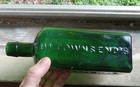 Beautiful Deep Teal Green Dr townsend s Sarsaparilla Albany ny 1880s Bottle