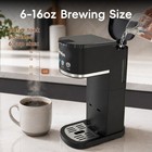 Jesslyn Single Serve Coffee Maker  For K-cup Pods   Ground Coffee  Black
