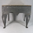 Antique English Footman Victorian Wrought Iron Copper 19th C Farmhouse Fireplace