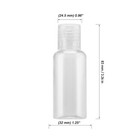 110 Pack 1oz Clear Plastic Flip Cap Bottles  30ml Empty Squeeze Travel Bottle   