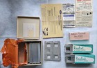 Box Of Aluminum Emde 3d Stereo Mounts  2 Albion Masks Nip   2 Pkgs Realist Masks
