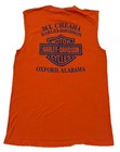 Harley-davidson Motorcycles Men   s S Orange Muscle Pocket Tee Oxford  Alabama