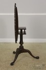 L56777  Baker Historic Charleston Chippendale Mahogany Tilt Top Table