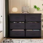 Gcdpai Dresser With 6 Fabric Drawer Stand Desktop Sturdy 6 Drawers Standard Top