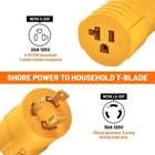 Rv Power Adapter Nema L5-30p To 5-15 5-20r Generator  Camper Male To Female Plug