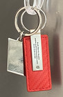 Audi Set Of 2 Keychains - Leather   Chrome