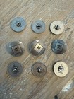 Vintage Set 9 Cc Chanel Buttons Silver Tone Authentic Buttons - Will Sell Fewer