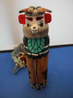 Native American Zuni  bear  Kachina By Walter Hughte
